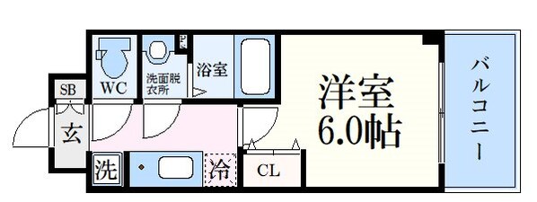 兵庫駅 徒歩10分 14階の物件間取画像